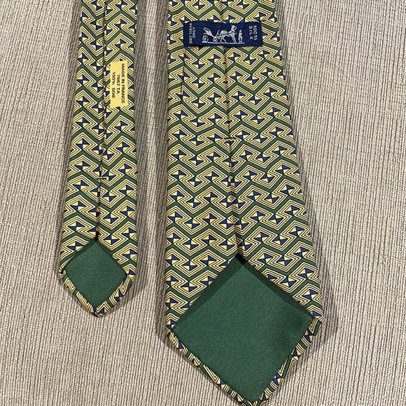 Hermes Geometric Tie - Picture 2 of 7